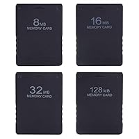 8M 16M 32M 64M 128M 256M Memory Card Save Game Data Stick Module for S Ony Playstation 2 PS2 Extended Card Game Saver (8MB)