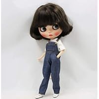 Cool White T-Shirt and Jean Jumpsuit Clothes for 1/6 Blyth Doll ICY NEO 30 cm Doll