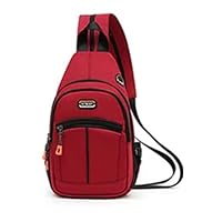 Cross body Small Aesthetic, Minimalist Convertible Sling Bag, Simple backpack for Men/Women, Waterproof (Wine)