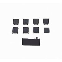 Rubber Feet Plastic Button Screw Cap Cover Replacement for PS3 Slim 2000 3000Console(9 in 1)