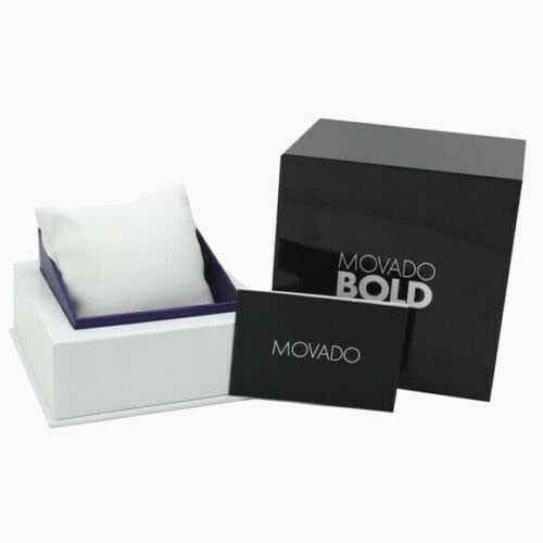 Movado Bold 3600774 Silver Dial Gold Stainless Steel Bracelet Ladies Luxe 32mm Watch