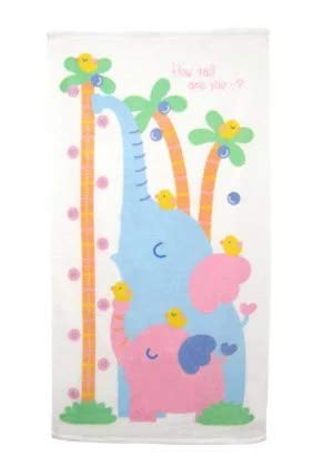 (Made in Japan) Bath Towel with Height Tracker, Girinn's Parent-child, Elephant Parent-child, Imabari, Includes Height Tracker, Bath Towel, Towel Blanket, Baby Bath Towel, Cute, Newborn Baby, Children, Baby Products, Bath, Height Growing
