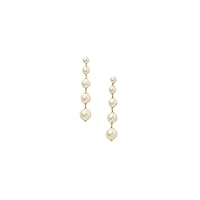 Kate Spade Girls in Pearls Linear Statement Earrings in Cream