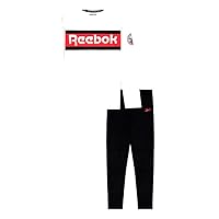 Reebok Boys' 2-Piece Clothing Set-Long Sleeve Crewneck T-Shirt + Comfy Fleece Jogger Sweatpants, Black, 6