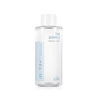 The Simple Calming Toner 10.1 fl oz (300ml) | Vegan Face Astringent for Sensitive and Irritated Skin | Fresh Watery Texture | PH-Balanced Mild Toner | Korean Skincare