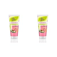 Queen Helene Facial Masque, Avocado & Grapefruit, 6 Oz (Packaging May Vary) (Pack of 2)