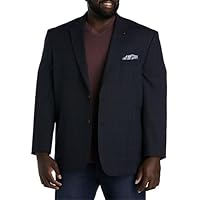 Oak Hill by DXL Men's Big and Tall Windowpane Sport Coat