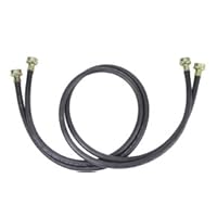 Whirlpool 8212641RP Genuine OEM Fill Hoses For Washers, 5 Feet Black Accessory – Replaces 211053, 3389955, 4319131, 4392905, 4392905R, 661592, 687104, 694044, 694045, PS407504, W10830966