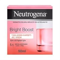 Bright Boost Brightening Moisturizing Face with Skin Resurfacing and Brightening Neoglucosamine for smooth skin Facial with AHA PHA and Mandelic Acids, Gel Cream, 1.7 Fl Oz
