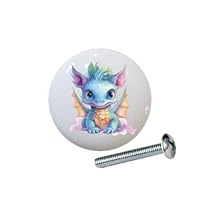 Dragon Design #01 Blue - Cute Baby Dragons by FairyTaylor Series - 1.5