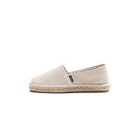VISCATA Llafranc Canvas Espadrille Flats with Traditional White Stitching Soft Breathable Cotton Canvas and 100% Natural Jute Midsole for All Casual Occasions