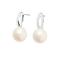 Earrings Silver 925 Stud Earrings for Women Long Girls Earrings with Pearls Jewellery for Her Stud Earrings with Pearls Gift Woman Handmade Earrings