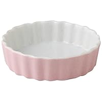 Set of 5 Colors: Pink, 4 Pie Plates, 4.1 x 1.1 inches (10.3 x 2.8 cm), 5.3 oz (151 g), Oven Wear, For Hotels, Restaurants, Cafes, Western Tableware, Restaurants, Commercial Uses,