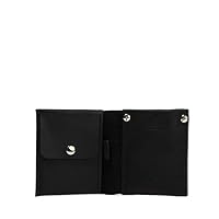 Leather Billfold Wallet with coin pouch compatible with AirTag