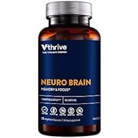Neuro Brain ? Memory, Focus, & Cognitive Support ? Caffeine-Free (30 Vegetable Capsules)