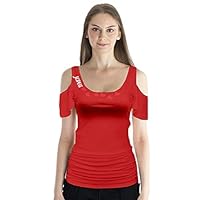 Butterfly Sleeve Cutout Cast All Your Anxiety Scripture Wear Tee-Red
