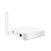 Zigbee Hub with Antenna Works with Apple Home Home Kit, Wired Smart Home Automation Hub Zigbee Gateway, Compatible with Tuya Zigbee Devices