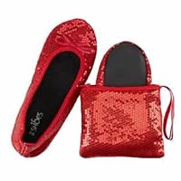 Shoes 18 Women's Foldable Portable Travel Ballet Flat Shoes w/Matching Carrying Case