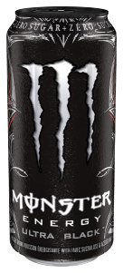 8 Pack - Monster Energy - Ultra Black - 16oz.