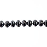 Czech Candy Oval Beads 6x8mm 2 Holes Hematite 28pcs by Preciosa