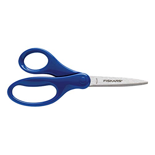 Fiskars 7 SoftGrip Student Scissors for Kids 12-14 - Scissors for School  or Crafting - Back to School Supplies - Color May Vary