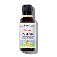California Baby Tea Tree Pure Oil - Nourishing Personal Care, No Lecithin, All Purpose Essential Oil, 1oz