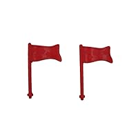 Replacement Part for Little People Wheelies Loops 'n Swoops Amusement Park - X0057 ~ Replacement Red Flags