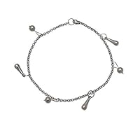 OJASWINI Silver Plated Ankle Chain
