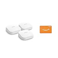 Amazon eero Pro 6E system (3-pack) with $100 Amazon.com Gift Card