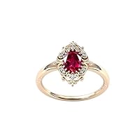 14k Gold 3 CT Ruby Engagement Ring Antique Ruby Wedding Ring Filigree Style Bridal Ring Unique Ruby Antique Wedding Ring Vintage Anniversary Ring
