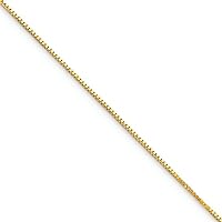 10k Gold Box Chain Necklace Jewelry for Women in White Gold Yellow Gold Choice of Lengths 16 18 20 24 14 22 30 and Variety of mm Options