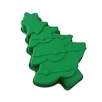 Big Green Christmas Tree Silicone Cake Molds Cake Pan Soap Muffin Baking Clay Soap molds Cake Moulds for Christmas Holiday