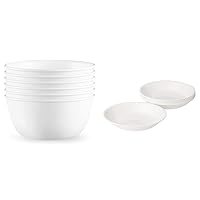 Corelle Vitrelle 28-oz Soup/Cereal Bowls Set of 6 Vitrelle 6-Piece Bowl Set | Chip & Crack Resistant Dinnerware Bowls