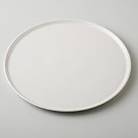 White 11 Half Pizza Plate, 11.7 x 0.6 inches (29.7 x 1.5 cm), 28.3 oz (835 g), Baking Oven Wear, Hotel, Restaurant, Western Tableware, Restaurant, Commercial Use