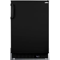Summit Appliance ALR47B Built-in Undercounter ADA Compliant Residential All-Refrigerator in Black with Door Storage, Interior Light, Open Door Alarm, Adjustable Thermostat and Automatic Defrost