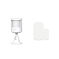 Motion Sensor P1 Plus Aqara Door and Window Sensor, Requires AQARA HUB, Zigbee Connection, for Remote Monitoring, Alarm System and Smart Home Automation