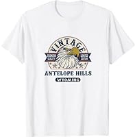 Wyoming Antelope Hills WY Vintage Premium, Vintage Retro State Tshirt White