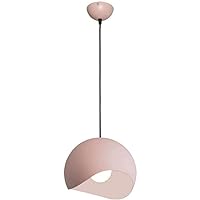 Creative Color Small Chandeliers,Simple Style Single Head Light,Modern Geometric Hanging Lamp,Dining Room Living Room Ceiling Decoration Lighting Fixtures/Pink/7.8In
