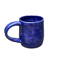 Ceramic Mug, 8 fl. Oz. Pottery Coffee Tea Cup, Handmade Stoneware, Coffee Mug, Handmade Mug, Cobalt and Purple