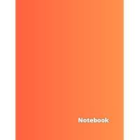 Graph Paper Notebook - Large (8.5 x 11 Inches) - 100 Pages - Orange Cover (Spanish Edition)