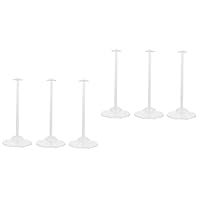 ERINGOGO 6 Pcs Doll Hanger Doll Stands Doll Display Stands Display Shelves Display Shelf Doll Dress up Stand Clothes Rack White Doll Display Holder Doll Display Rack Manual Coat Hanger Baby