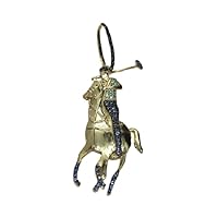 1.00 CT Round Cut Multi Gemstone Men's Horse Rider Golf Charm Pendant 14K Yellow Gold Over Sterling Silver for Father's day