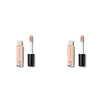 e.l.f. 16HR Camo Concealer, Full Coverage, Highly Pigmented Concealer With Matte Finish, Crease-proof, Vegan & Cruelty-Free, Light Beige, 0.203 Fl Oz (Pack of 2)