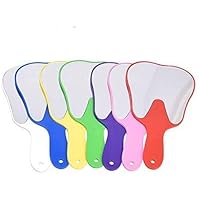 10 Pcs Handheld Mirror Molar Tooth Shape Mirror for Office Tooth Shaped Hand Mirror