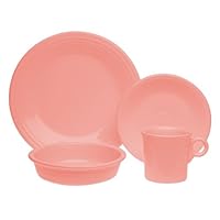 Fiesta Rose 852 16-Piece Dinnerware Set, Service for 4