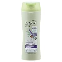 Suave Professionals Frizz Calming Shampoo Lavender Almond Oil 12.6 oz,100% lavender 100% almond oil 0 %parabens, 0 %Phthalates,0 %Dyes,long lasting fragrance, great for curly Hair,OilyGray-Fine- and 4C Dry hair- Inpowerimports