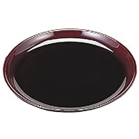 Obon Round Bon Base Black Coating Scale 2 inch SS Coating Non-slip Treatment [14.1 x 0.9 inch (35.9 x 2.3 cm)] ABS Resin (7-81-4) For Restaurants, Inns, Japanese Tableware, Restaurants, Commercial Use
