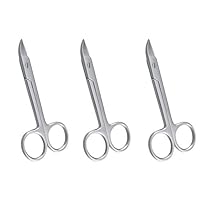 SURGICAL ONLINE 3 Pcs Crown Beebee Scissor Dental Instruments 4.25 Curved - Manicure, Nails, Sewing, Embroidery, Felt Cutting