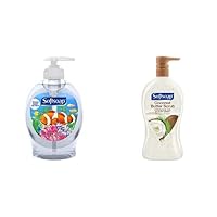 Softsoap Liquid Hand Soap, Aquarium Bundle with Coconut Butter Exfoliating Body Wash