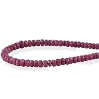 NATURAL RUBY Beads, 5-6MM Size, AAA+ Faceted Rondelle Beads, Ruby Beads For Necklace, For Jewelry Making CHIK_NECKLACE-47722